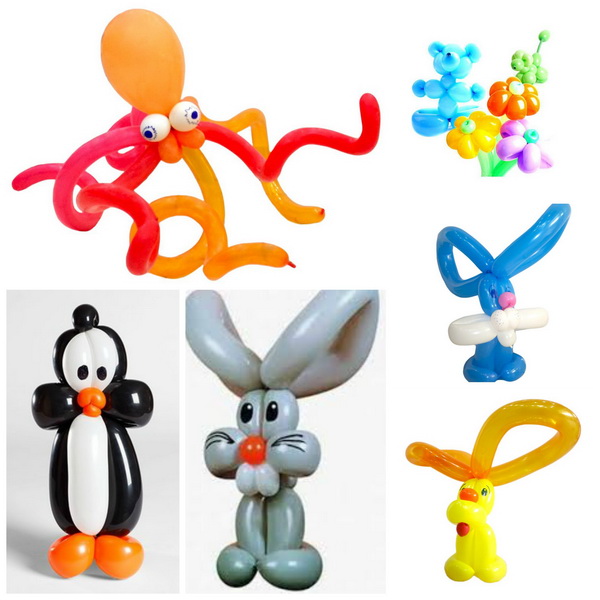 diferite figurine baloane